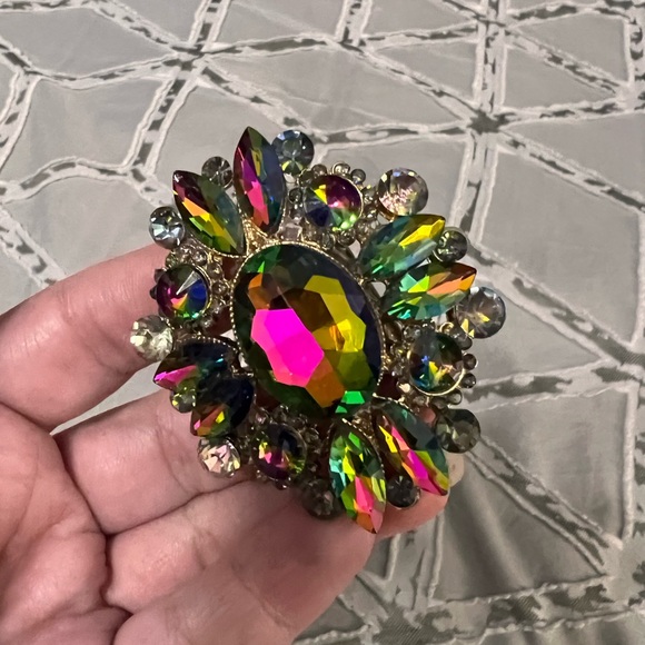 Adjustable statement crystal ring - Picture 5 of 5